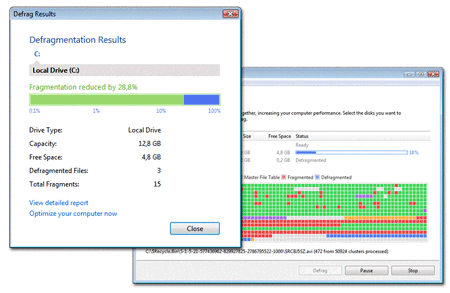 auslogics disk defrag