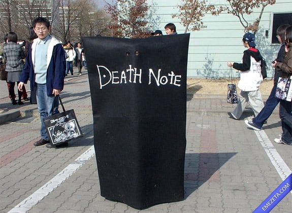 Cosplay: Death Note cosplay (Literalmente)