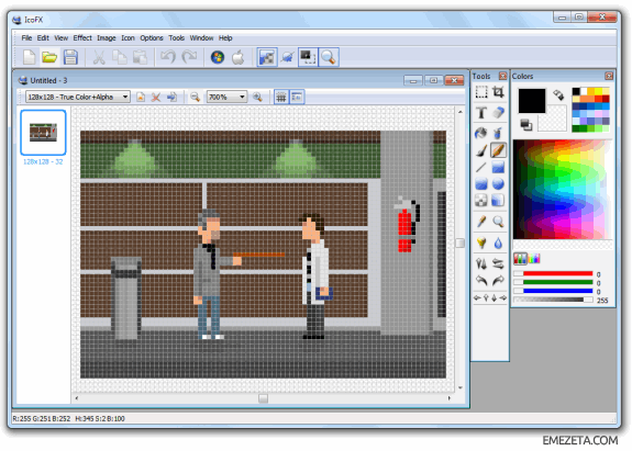 Programas para hacer pixel art: Icofx