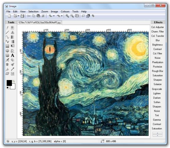 Editores gráficos gratis: HD1988 Labs Image