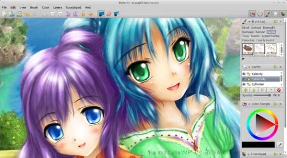 Editores gráficos gratis: MyPaint