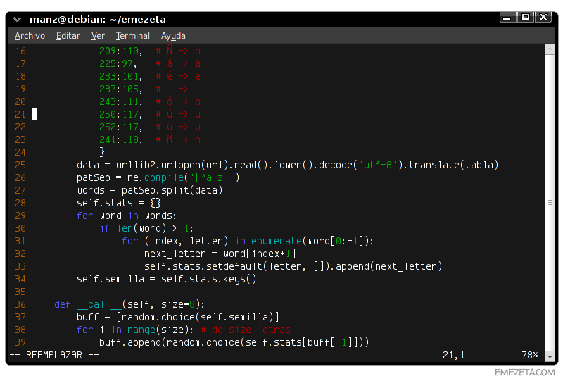 Editores de texto basados en terminal: Vim (VI Improved)