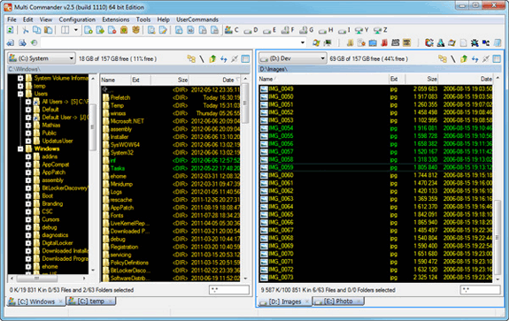 Alternativas al Explorer (Explorador de Windows): Multicommander