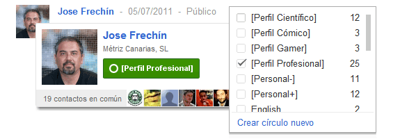 Google Plus (Google+): Usuario o contacto