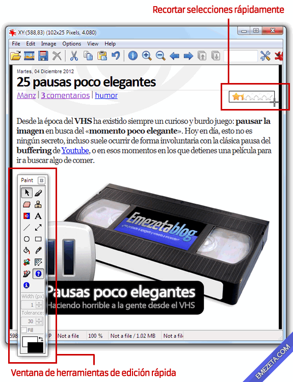 Editar imágenes con IrfanView: Edición rápida