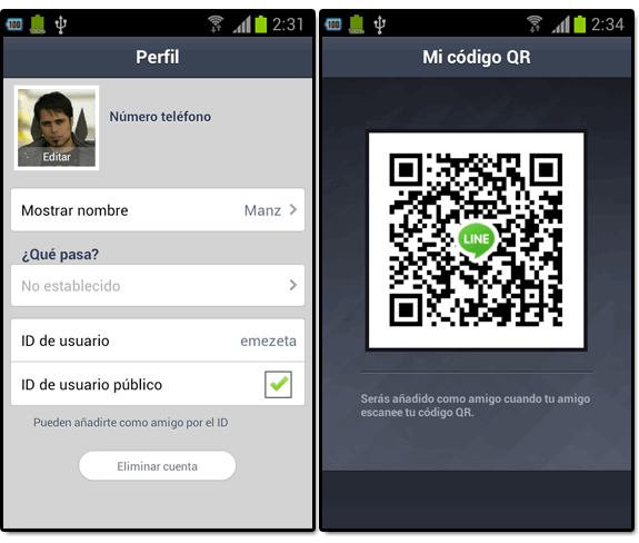 Line (el nuevo WhatsApp): Line id codigo qr