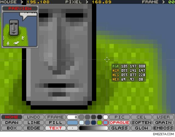 Programas para hacer pixel art: MOAI