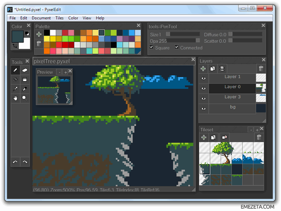 Programas para hacer pixel art: Pyxeledit