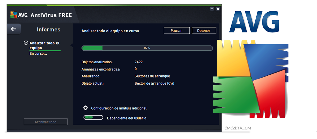 Free AVG, antivirus gratuito de la casa AVG