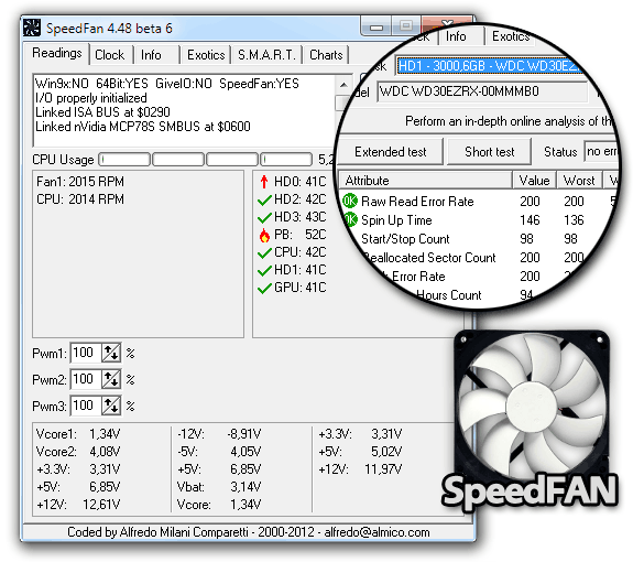 SpeedFAN: Monitor de temperatura de discos duros, procesador, placa base y tarjeta gráfica