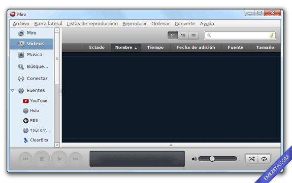 Reproductores de vídeo gratuitos: Miro