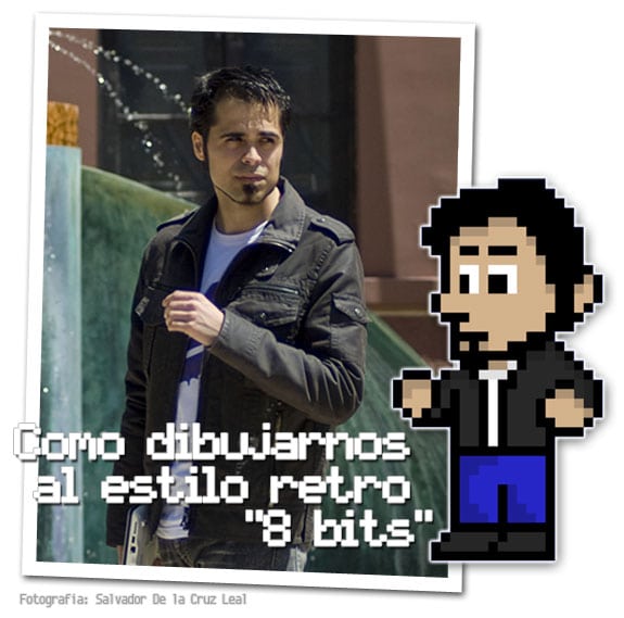 retro 8 bits dibujar personas