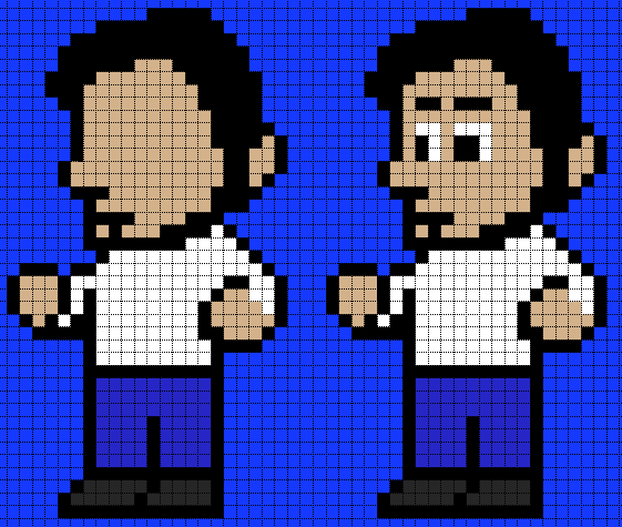 rasgos boca nariz ojos pelo retro 8 bits dibujar personas dibujarnos estilo pixelado pixel