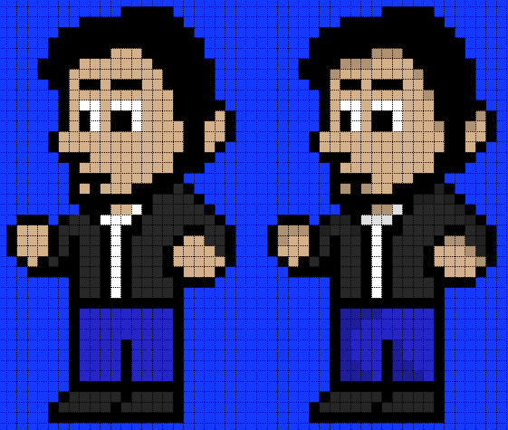 chaqueta sombras pelo retro 8 bits dibujar personas dibujarnos estilo pixelado pixel