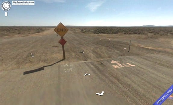 Google Street View: Entrada salida infierno