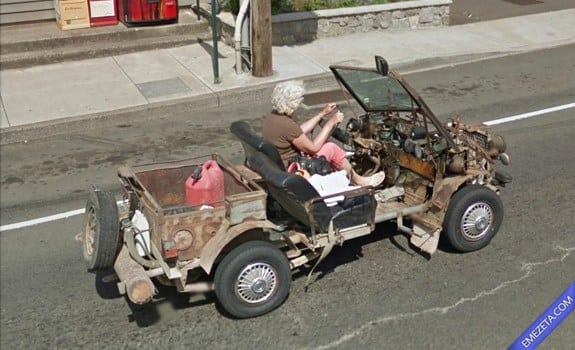 Google Street View: Senora steampunk
