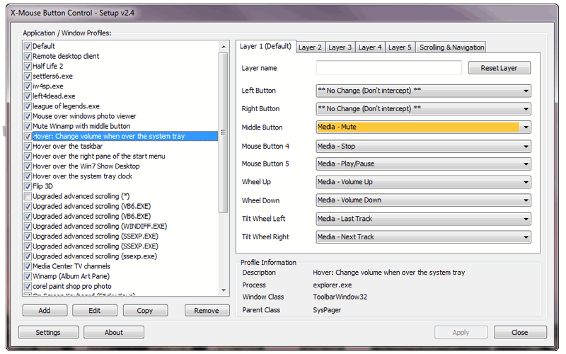 Personaliza tu ratón: X-Mouse Button Control