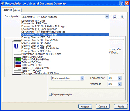 udc universal document converter formats