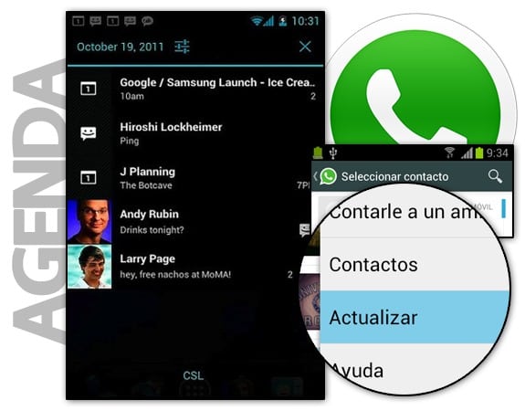 WhatsApp: Contactos desde la agenda